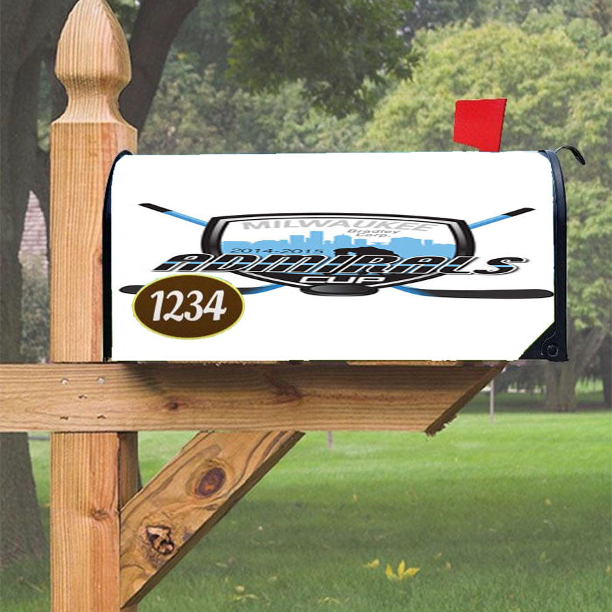 Milwaukee Admirals Hockey Logo Magnetic Mailbox Cover 18" X 21" Outdoor Decor