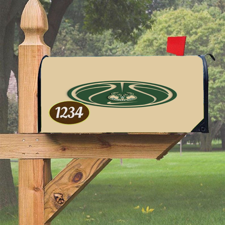Milwaukee Bucks Basketball Logo Magnetic Mailbox Cover 18" X 21" Outdoor Decor