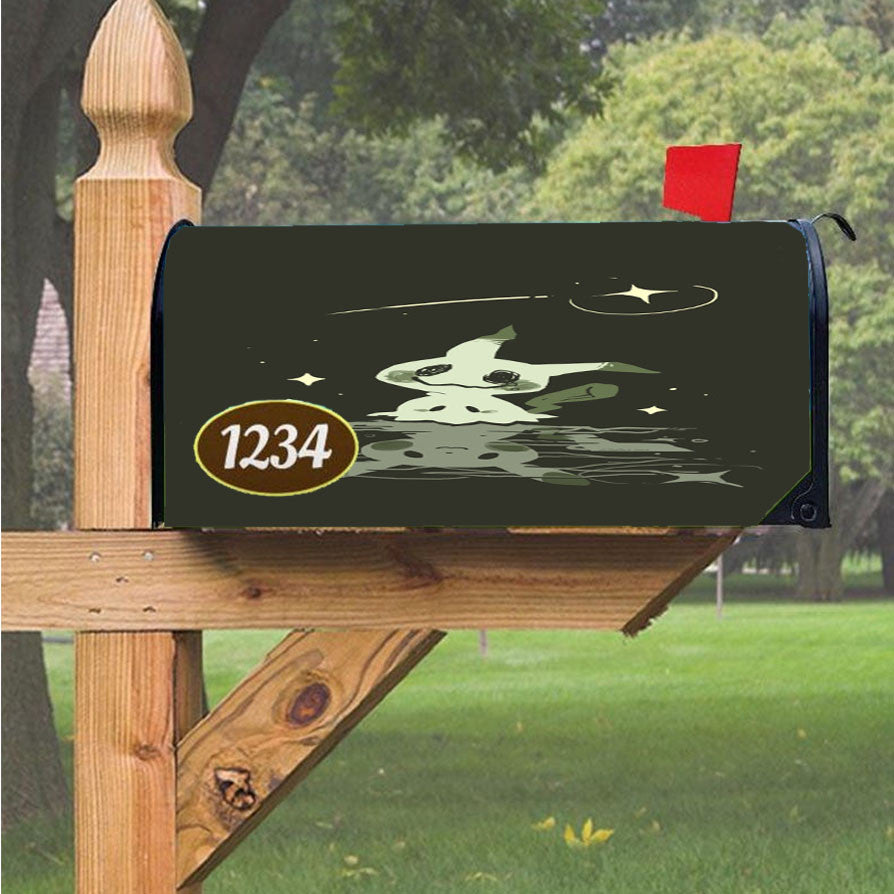 Mimikyu Pokemon Magnetic Mailbox Cover 18" X 21" Outdoor Decor