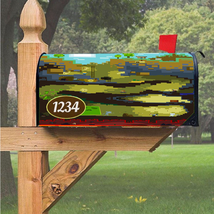 Minecraft Mobile Magnetic Mailbox Cover 18" X 21" Outdoor Decor