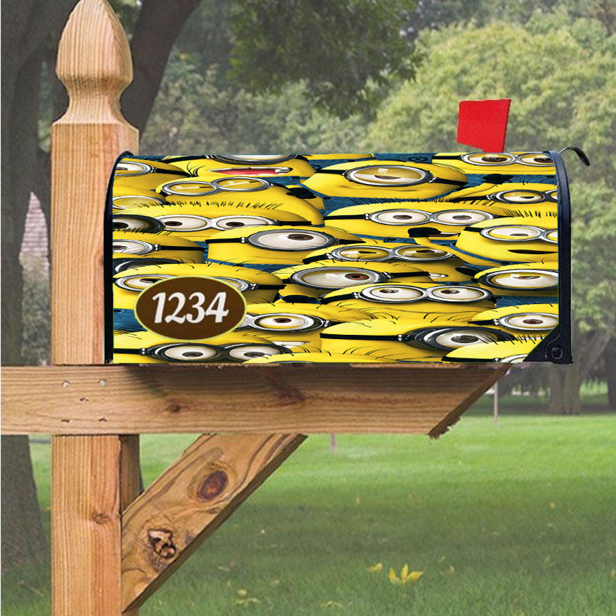 Minion Magnetic Mailbox Cover 18" X 21" Outdoor Decor