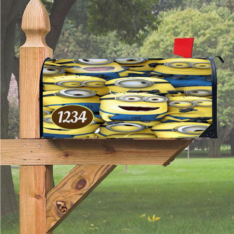 Minion Full Magnetic Mailbox Cover 18" X 21" Outdoor Decor