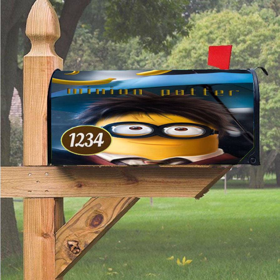 Minion Harry Potter Magnetic Mailbox Cover 18" X 21" Outdoor Decor