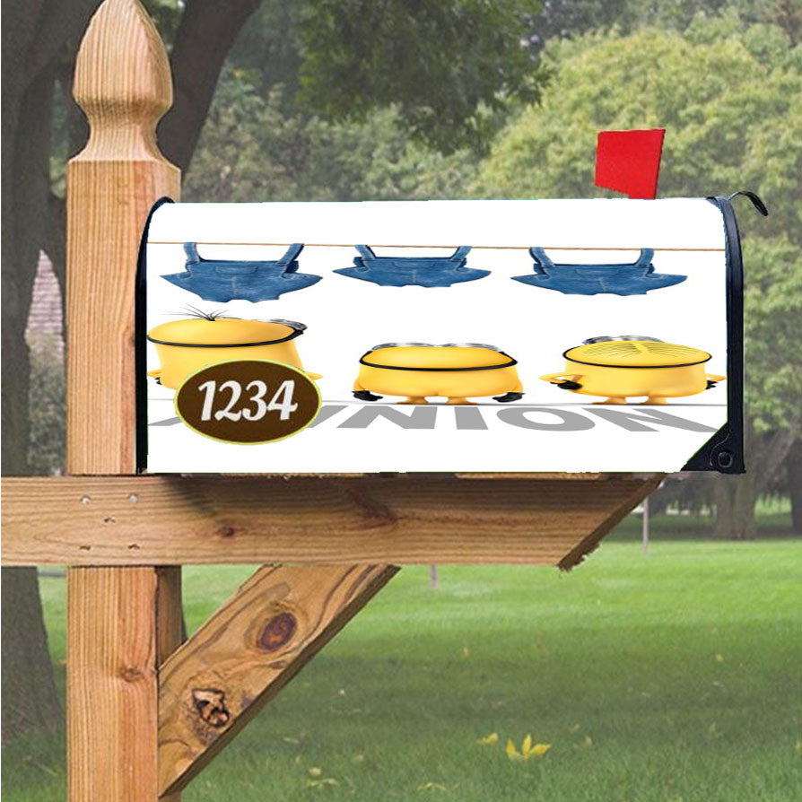 Minion Three Brothers Funny Magnetic Mailbox Cover 18" X 21" Outdoor Decor
