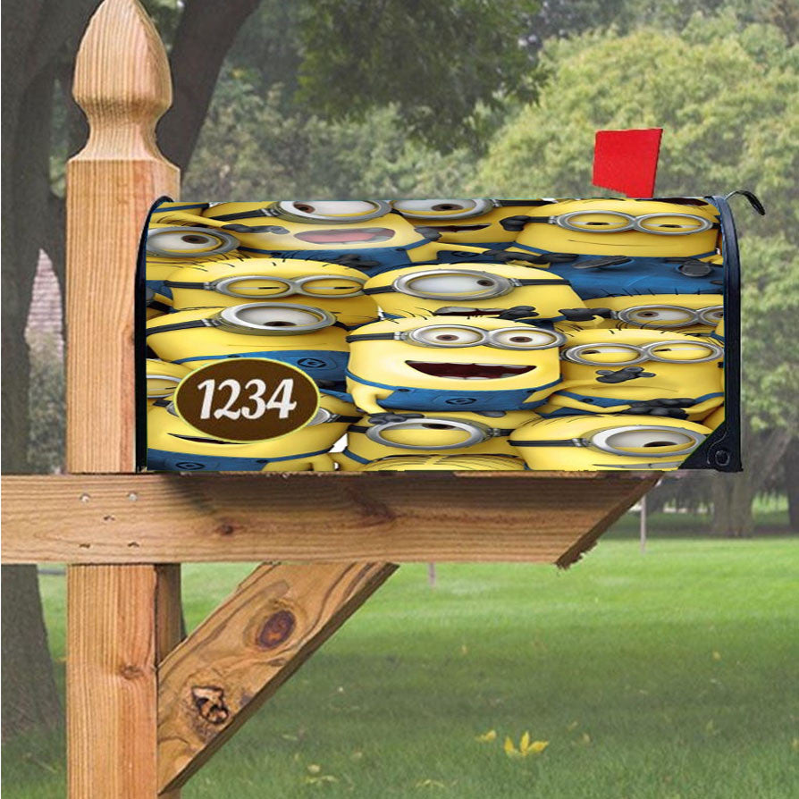 Minion Wallpaper Magnetic Mailbox Cover 18" X 21" Outdoor Decor