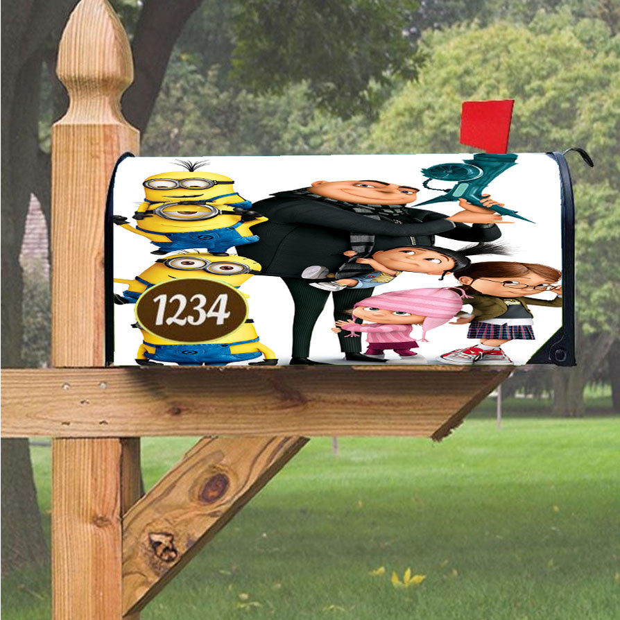 Minions Despicable Me Magnetic Mailbox Cover 18" X 21" Outdoor Decor