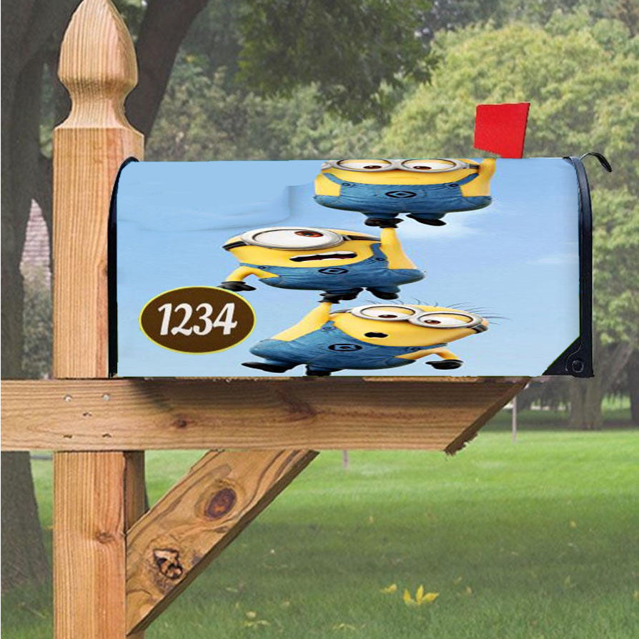 Minions Together Magnetic Mailbox Cover 18" X 21" Outdoor Decor