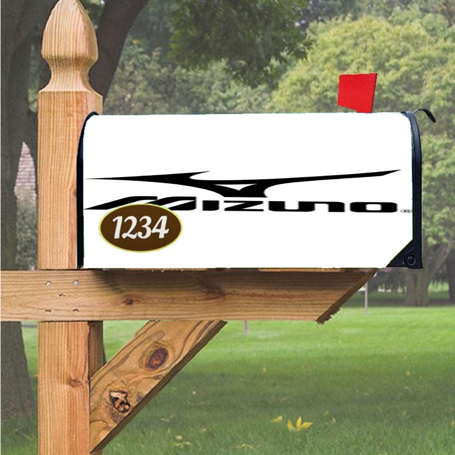 Mizuno Black Magnetic Mailbox Cover 18" X 21" Outdoor Decor