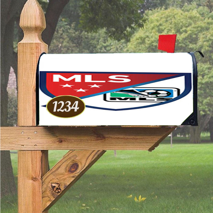 Mls Logo White Magnetic Mailbox Cover 18" X 21" Outdoor Decor
