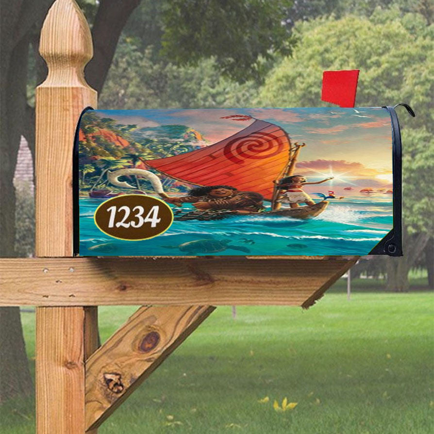 Moana Magnetic Mailbox Cover 18" X 21" Outdoor Decor