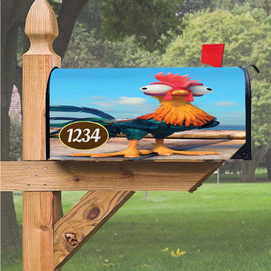 Moana Heihei Magnetic Mailbox Cover 18" X 21" Outdoor Decor