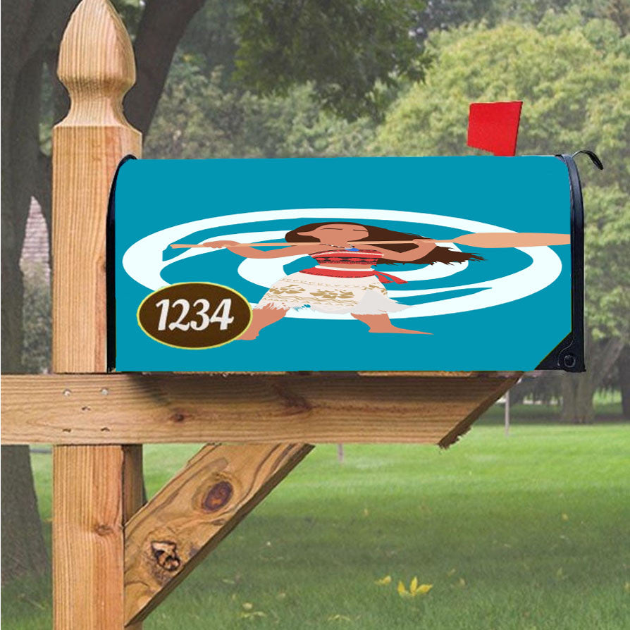 Moana Minimalist Magnetic Mailbox Cover 18" X 21" Outdoor Decor