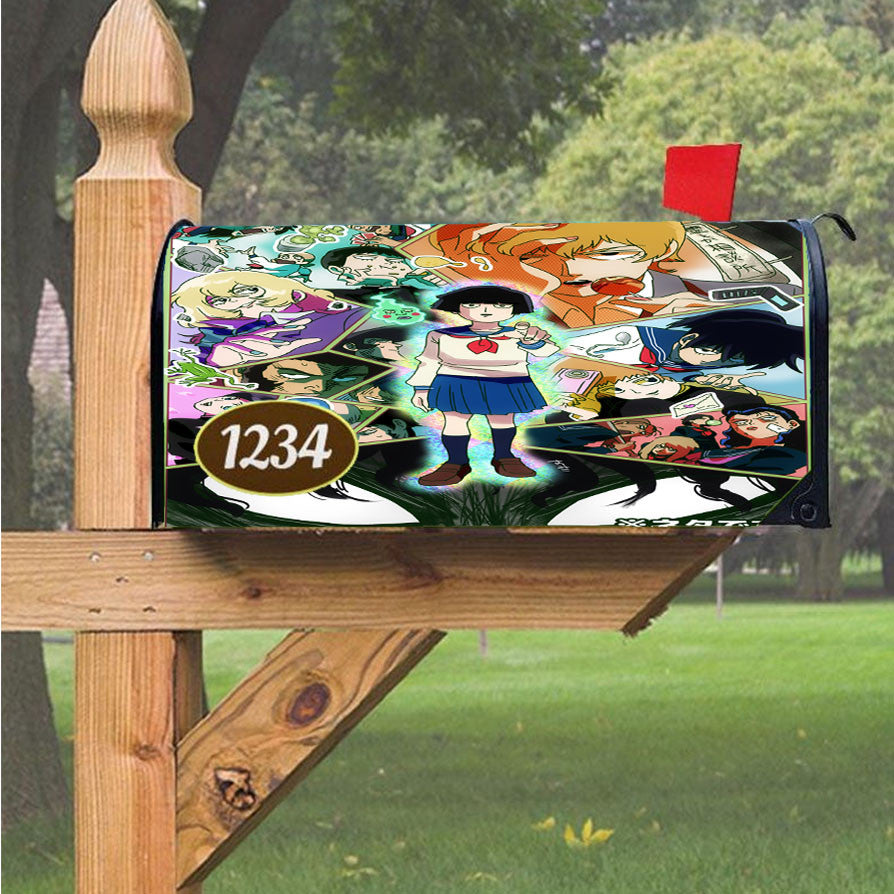 Mob Psycho 100 Power Magnetic Mailbox Cover 18" X 21" Outdoor Decor