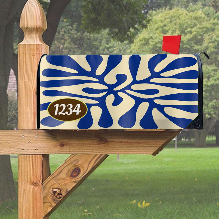 Modern Art Magnetic Mailbox Cover 18" X 21" Outdoor Decor