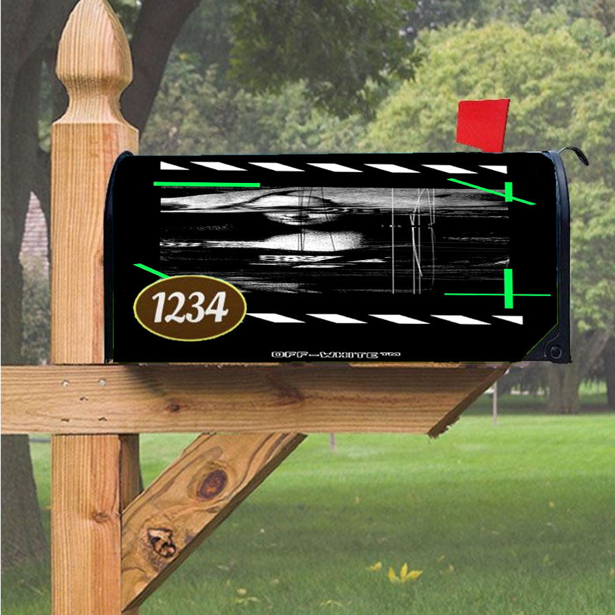 Monalisa X Off White Magnetic Mailbox Cover 18" X 21" Outdoor Decor