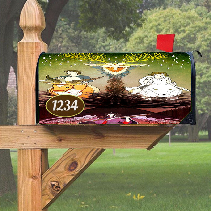 Mononoke Hime Magnetic Mailbox Cover 18" X 21" Outdoor Decor