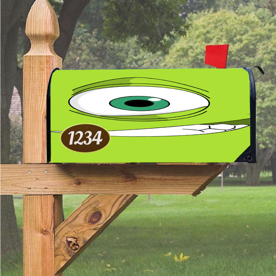 Monster Inc Smile Face Magnetic Mailbox Cover 18" X 21" Outdoor Decor