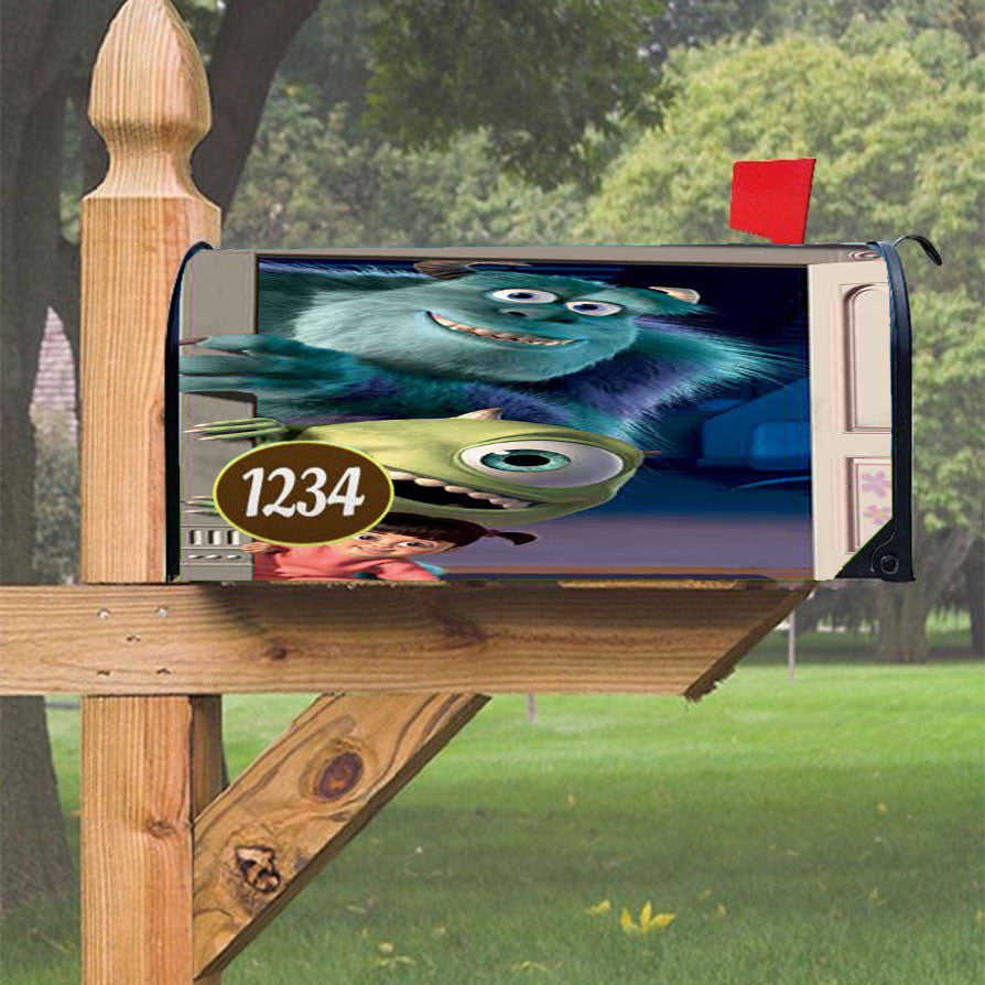 Monsters Inc Magnetic Mailbox Cover 18" X 21" Outdoor Decor