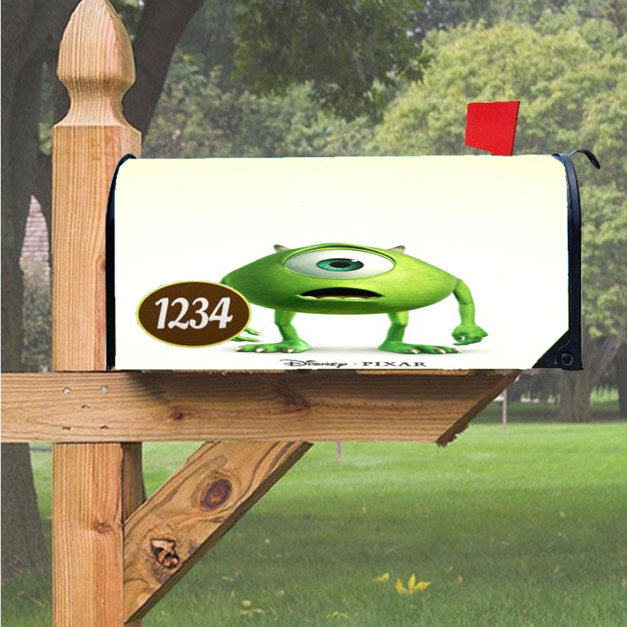 Monsters Inc Mike Magnetic Mailbox Cover 18" X 21" Outdoor Decor
