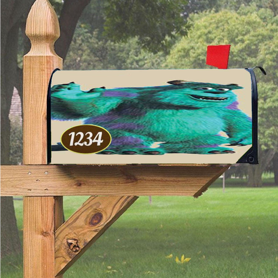 Monsters Inc Sulley Tan Magnetic Mailbox Cover 18" X 21" Outdoor Decor
