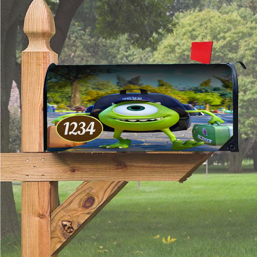 Monsters Univ Magnetic Mailbox Cover 18" X 21" Outdoor Decor