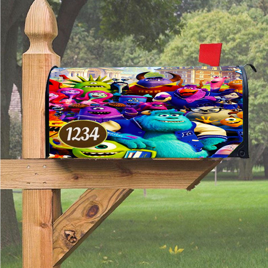 Monsters University Magnetic Mailbox Cover 18" X 21" Outdoor Decor