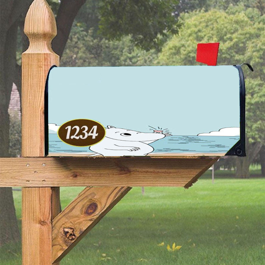 Moomin Magnetic Mailbox Cover 18" X 21" Outdoor Decor