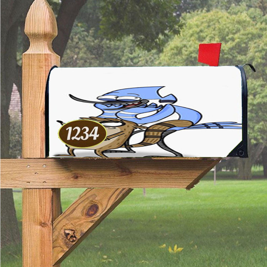 Mordecai Rigby Regular Show Magnetic Mailbox Cover 18" X 21" Outdoor Decor