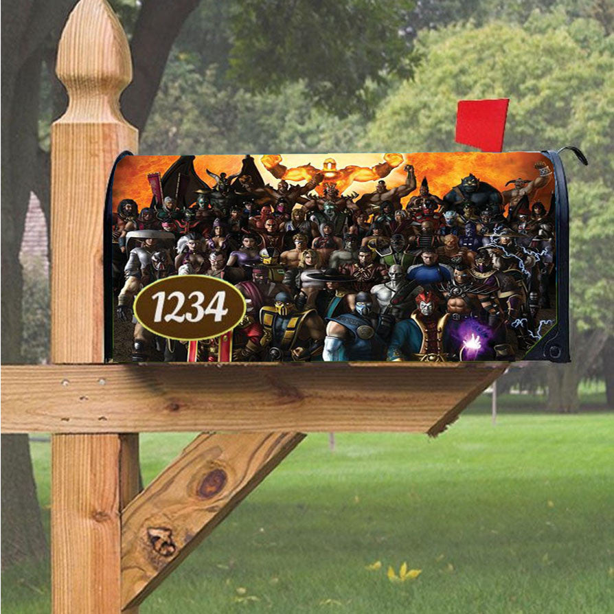Mortal Kombat Armageddon Magnetic Mailbox Cover 18" X 21" Outdoor Decor