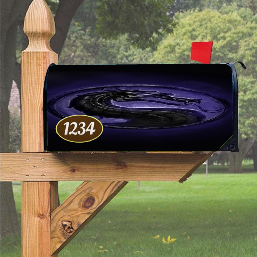 Mortal Kombat Dragon Symbol Magnetic Mailbox Cover 18" X 21" Outdoor Decor
