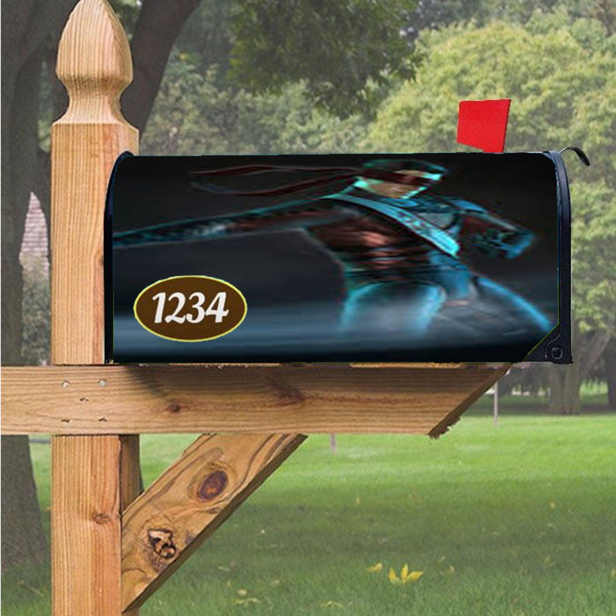 Mortal Kombat Kenshi Magnetic Mailbox Cover 18" X 21" Outdoor Decor