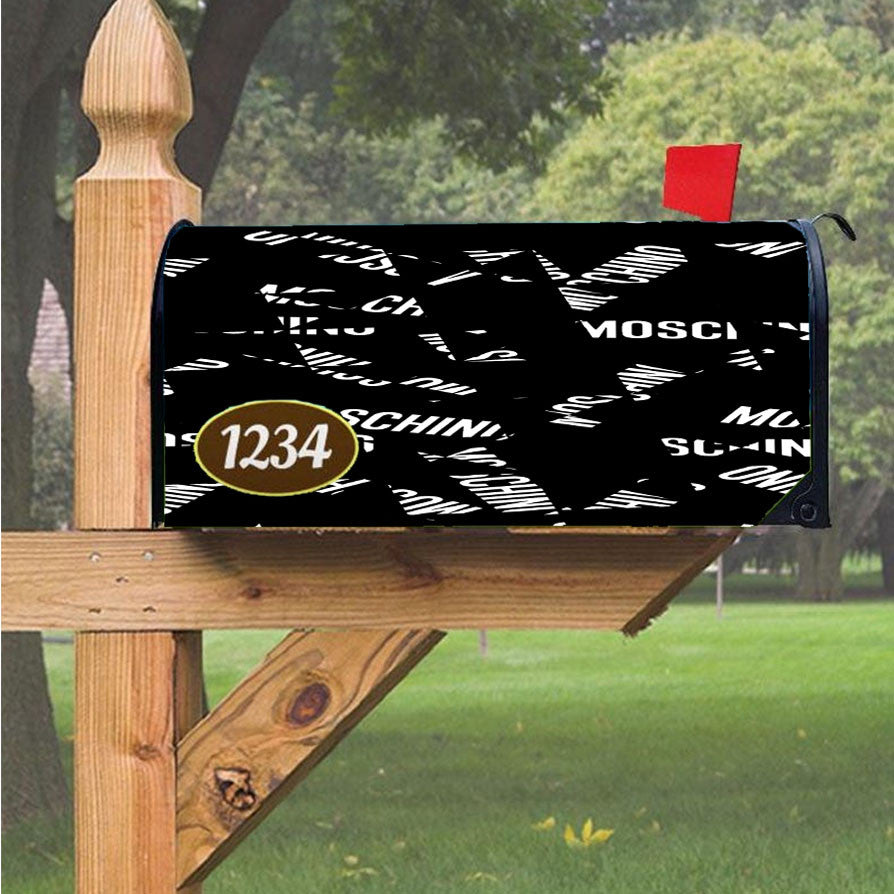 Moschino Cutting Pattern Magnetic Mailbox Cover 18" X 21" Outdoor Decor