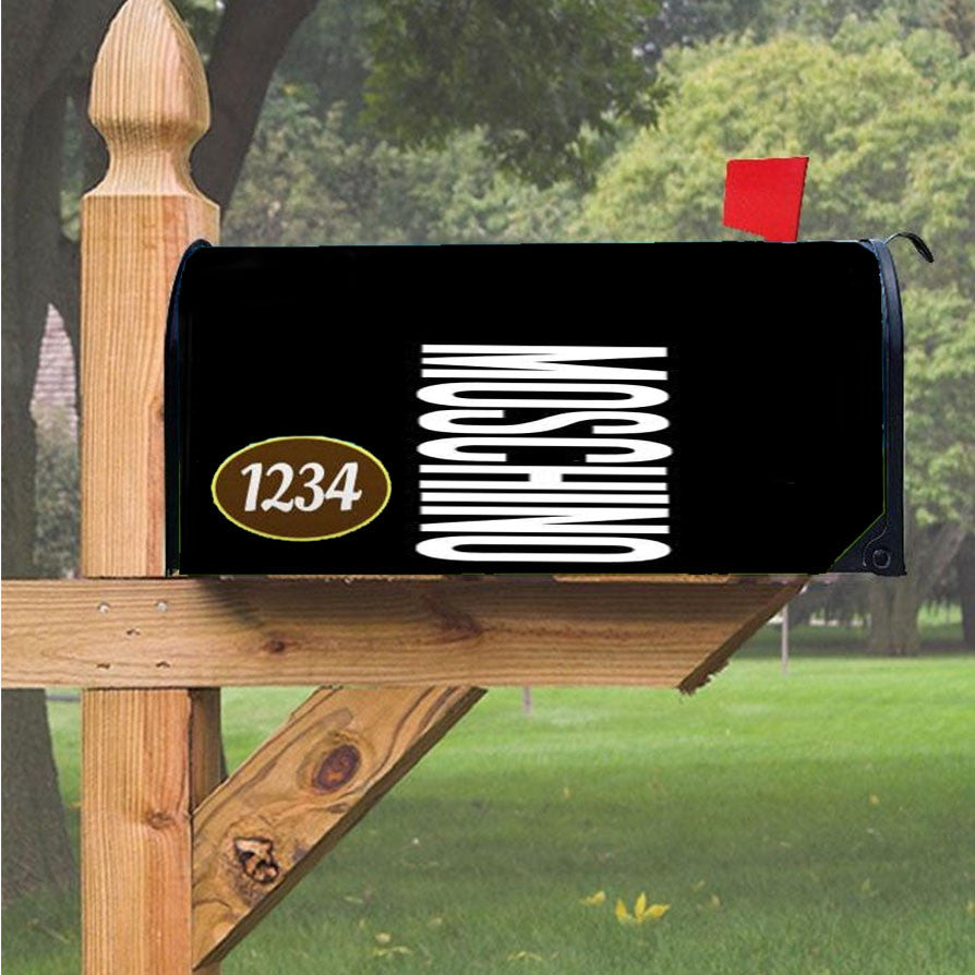 Moschino Text Magnetic Mailbox Cover 18" X 21" Outdoor Decor