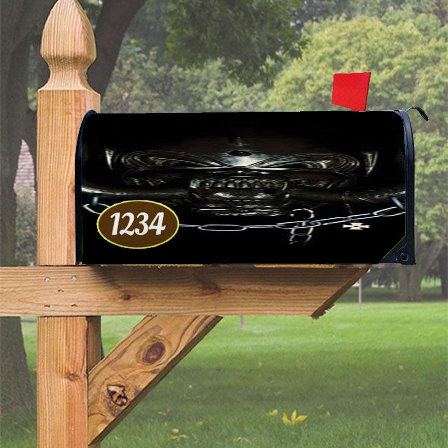Motorhead Chain Demon Magnetic Mailbox Cover 18" X 21" Outdoor Decor