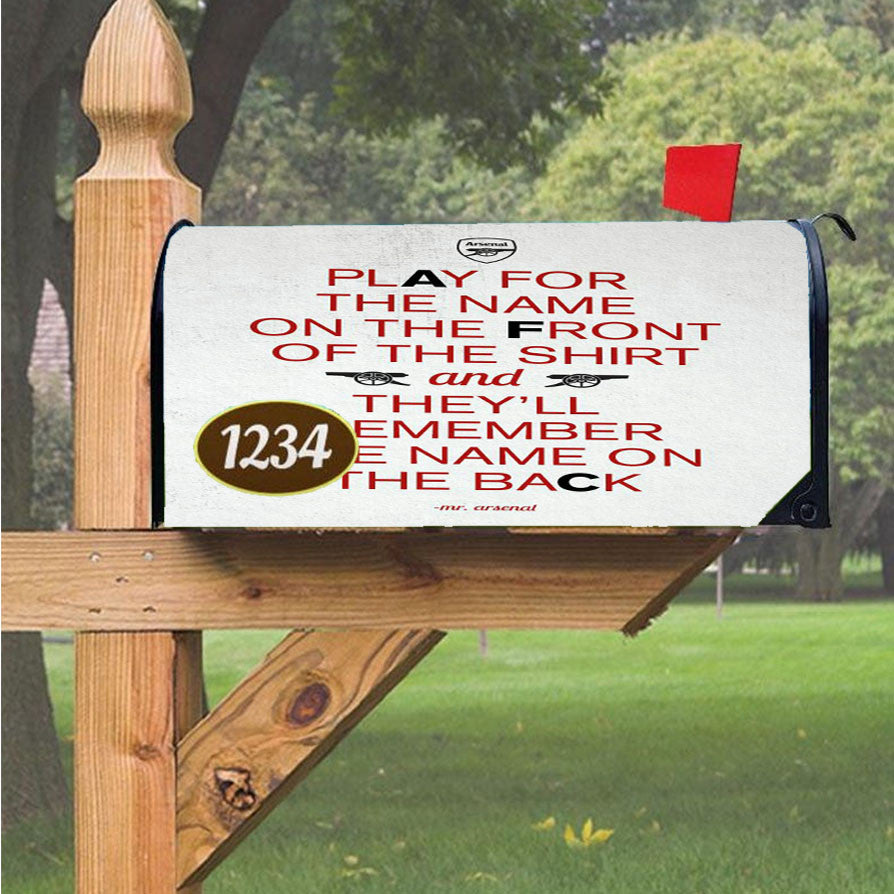 Mr Arsenal The Gunners Magnetic Mailbox Cover 18" X 21" Outdoor Decor