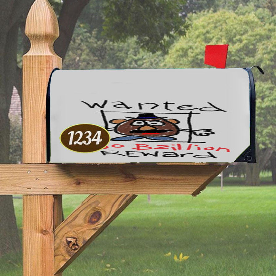 Mr Potato Head - Wanted Toy Story Magnetic Mailbox Cover 18" X 21" Outdoor Decor