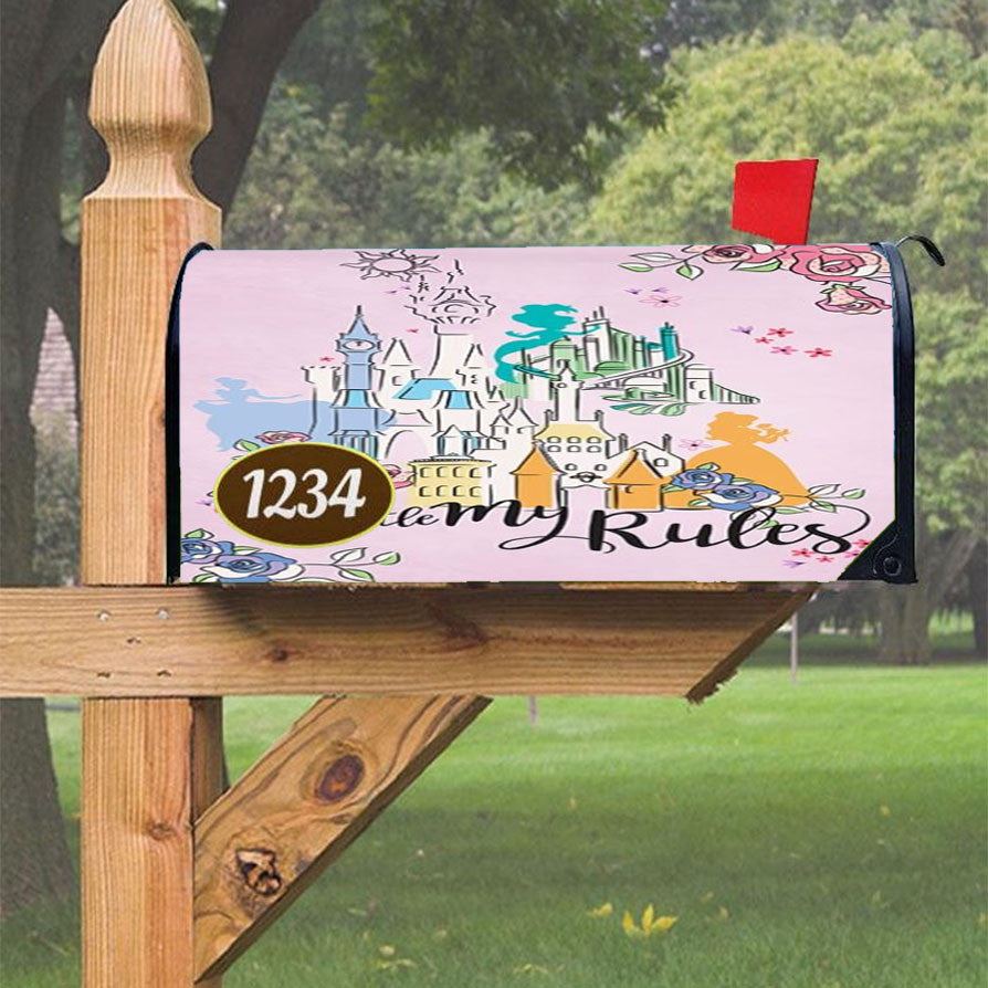 My Castle My Rules Magnetic Mailbox Cover 18" X 21" Outdoor Decor