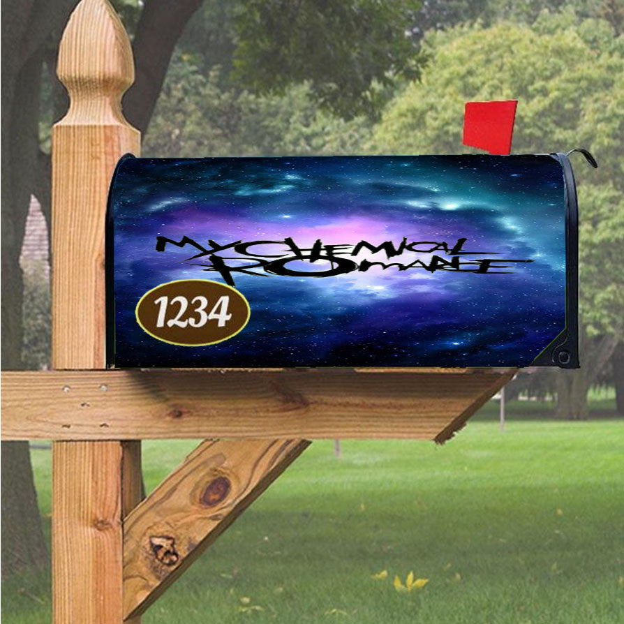 My Chemical Romance Galaxy Magnetic Mailbox Cover 18" X 21" Outdoor Decor