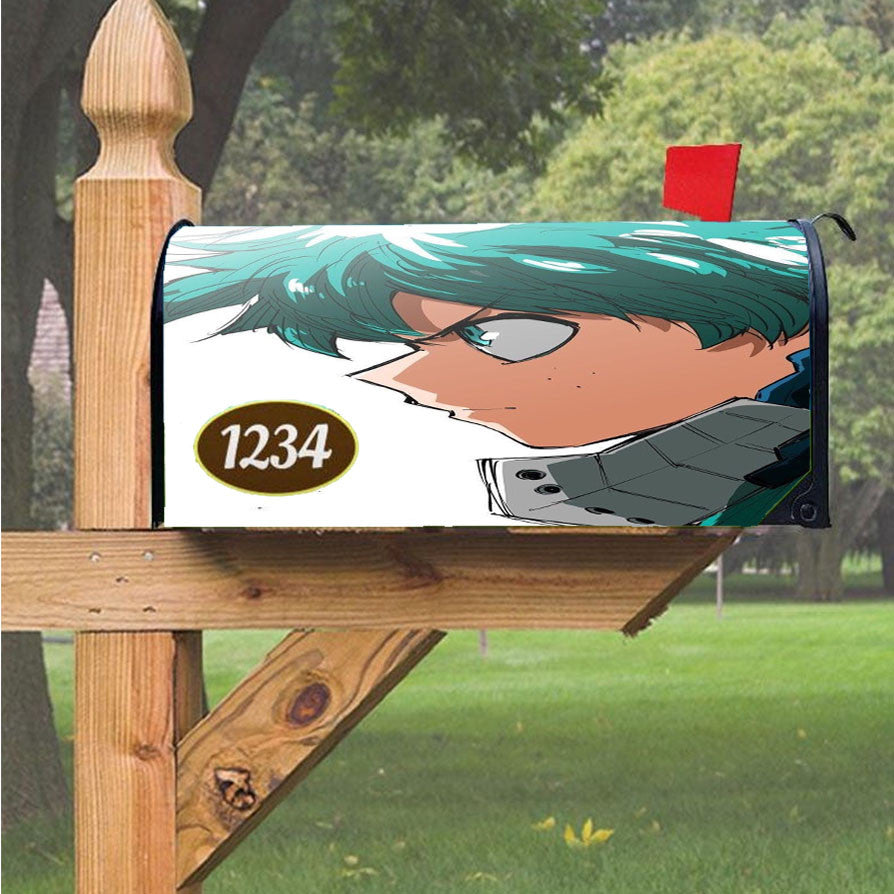 My Hero Academia Deku Magnetic Mailbox Cover 18" X 21" Outdoor Decor