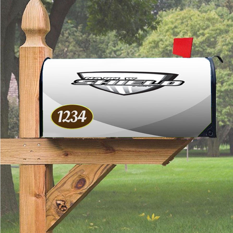 Najin W Shield Magnetic Mailbox Cover 18" X 21" Outdoor Decor