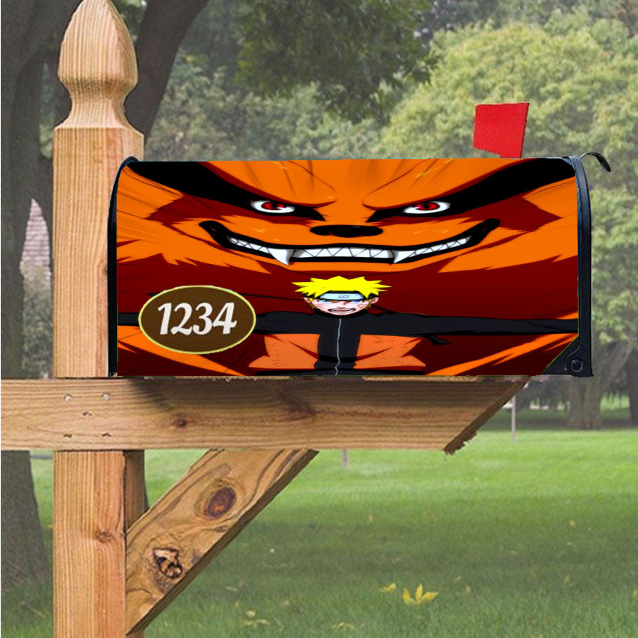 Naruto Bijuu Mode Sempurna Magnetic Mailbox Cover 18" X 21" Outdoor Decor