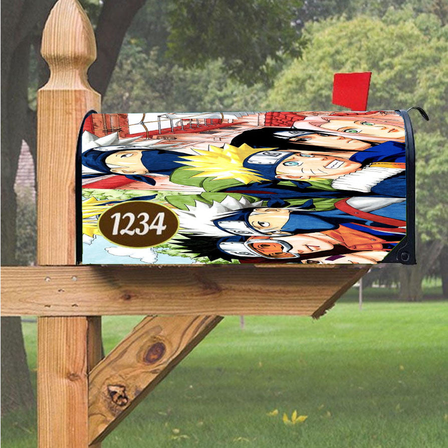 Naruto Cartoon Cover Movies Magnetic Mailbox Cover 18" X 21" Outdoor Decor