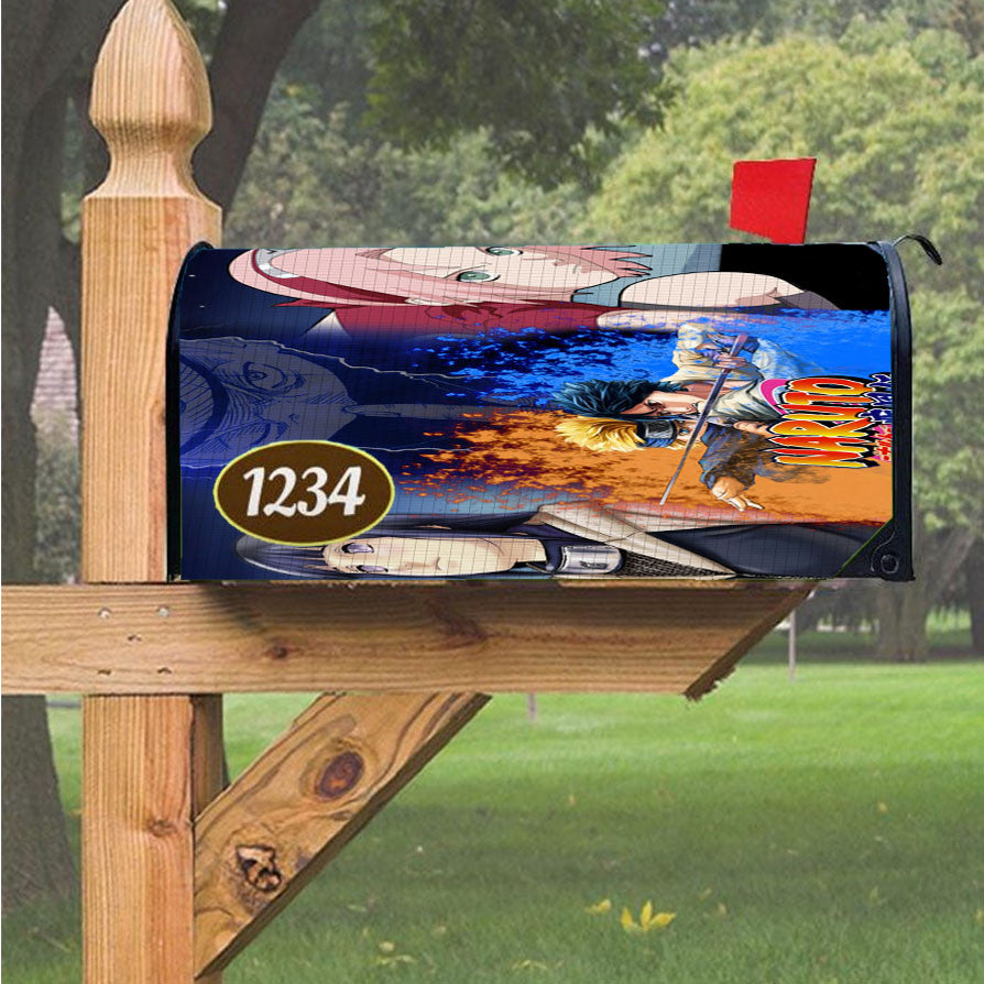 Naruto Cartoon Movies Hinata Magnetic Mailbox Cover 18" X 21" Outdoor Decor