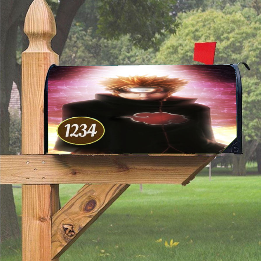 Naruto Cartoon Pain Magnetic Mailbox Cover 18" X 21" Outdoor Decor