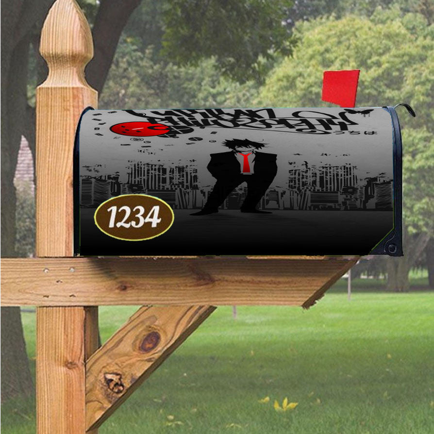 Naruto Cartoon Sasuke Magnetic Mailbox Cover 18" X 21" Outdoor Decor