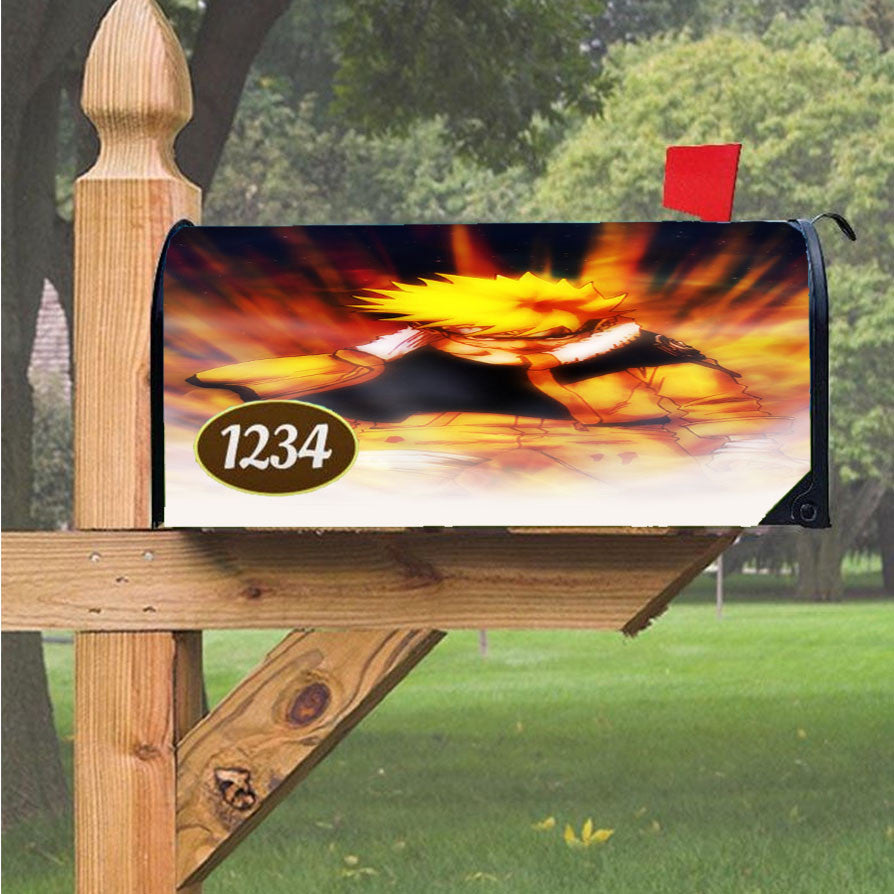 Naruto Cartoon Tobi Magnetic Mailbox Cover 18" X 21" Outdoor Decor