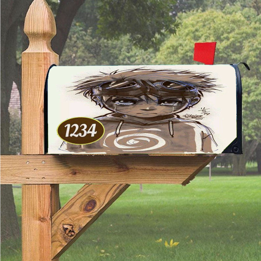 Naruto Child Magnetic Mailbox Cover 18" X 21" Outdoor Decor