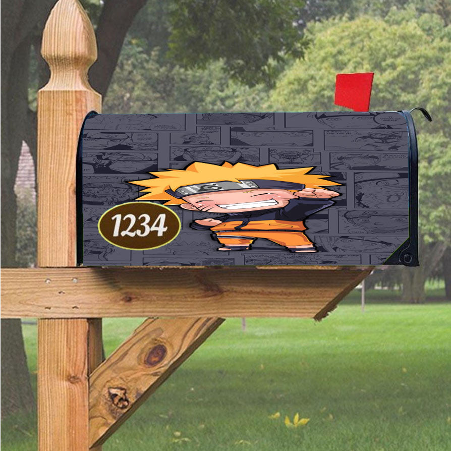 Naruto Comic Magnetic Mailbox Cover 18" X 21" Outdoor Decor