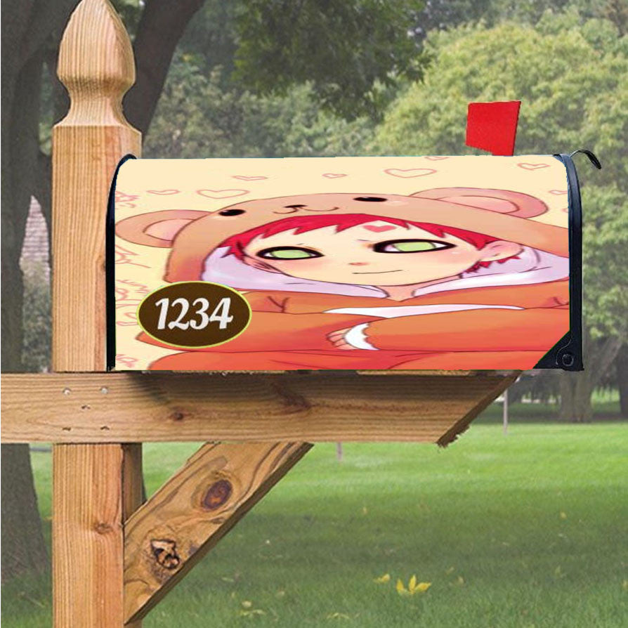 Naruto Gaara Zerochan Magnetic Mailbox Cover 18" X 21" Outdoor Decor