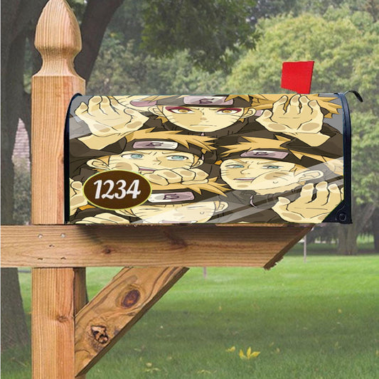 Naruto In The Mirror Magnetic Mailbox Cover 18" X 21" Outdoor Decor